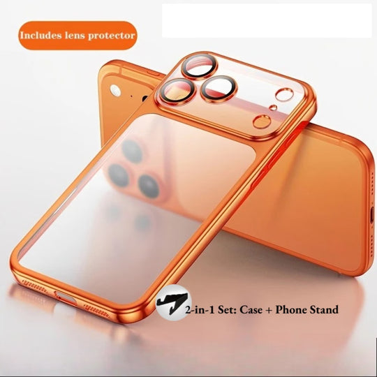 Luxury Matte Electroplated Transparent Phone Case