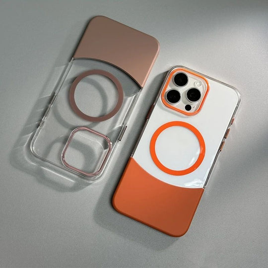 Premium Transparent Magnetic Splicing Cover - iPhone