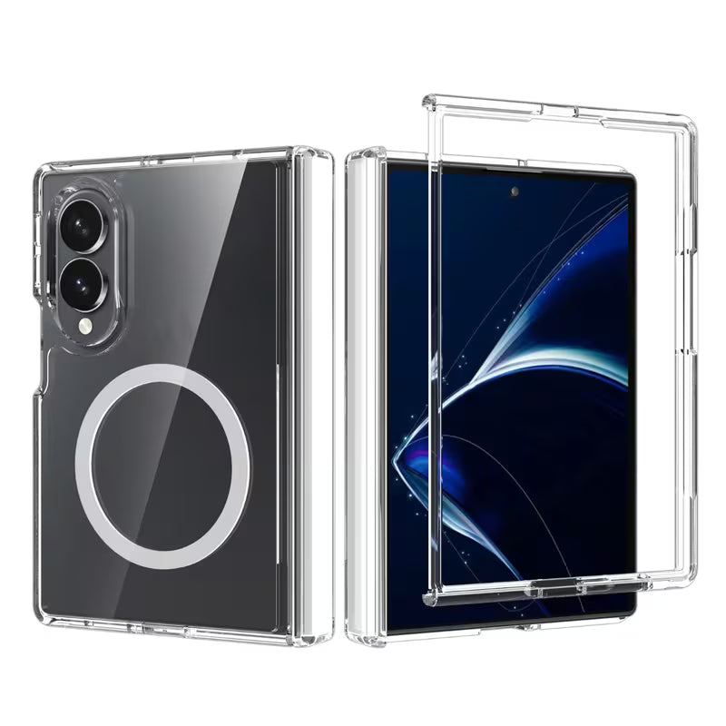 Galaxy Z Fold 8 Nano Anti-Yellow Crystal Clear Magnetic Case