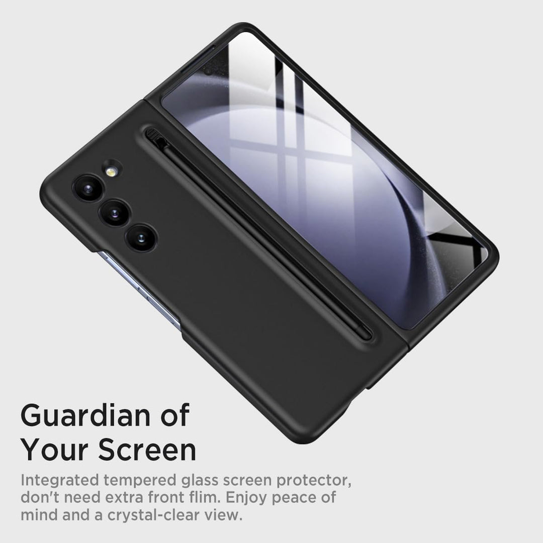 SAMSUNG GALAXY Z FOLD CASE: Ⓢ Pen With Built-in Front Glass.