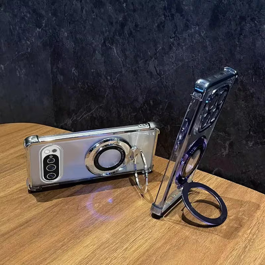 Crystal Clear Ring Stand Protective Case