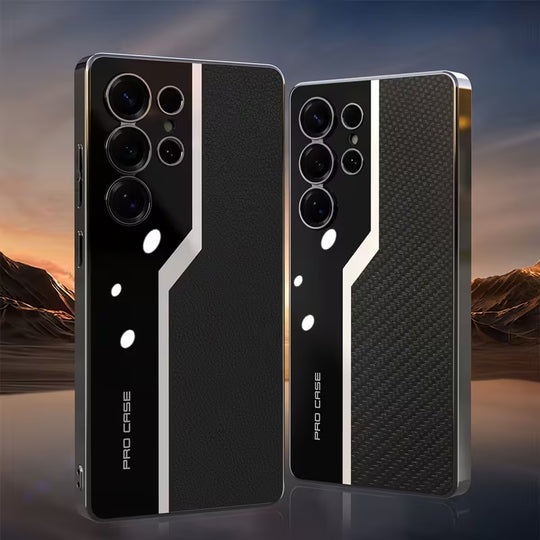 Luxury Electroplated Quilted Leather Mobile Case