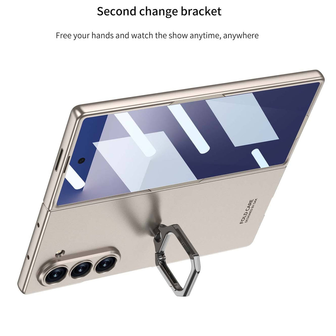 Galaxy Z Fold6 Slim Ring Holder Case golden