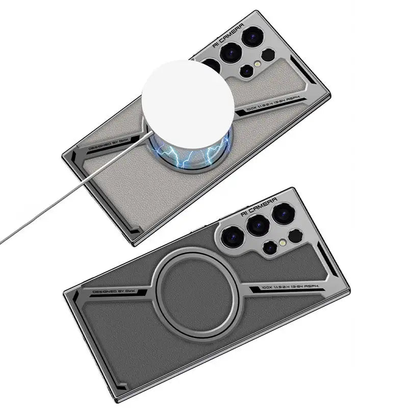 Galaxy S26 Ultra metal frame magnetic ring holder case