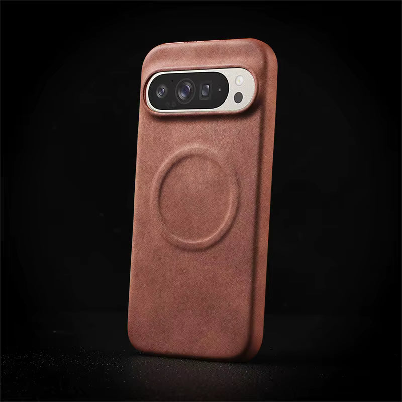 Classic Brown Leather Protective Case for Pixel XL