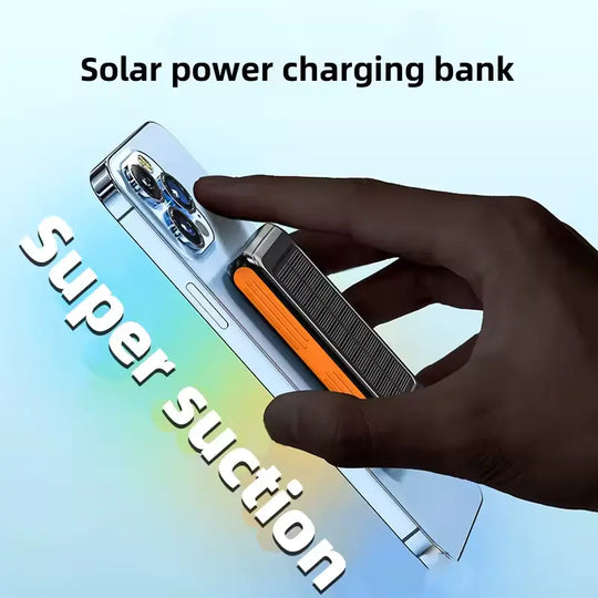 Wholesale 5000mAh Magnetic Wireless Solar Power Bank 15W.