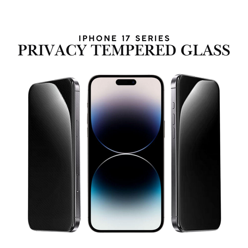 iPhone 17 Series Cristal Clear And Privacy Tempered Glass