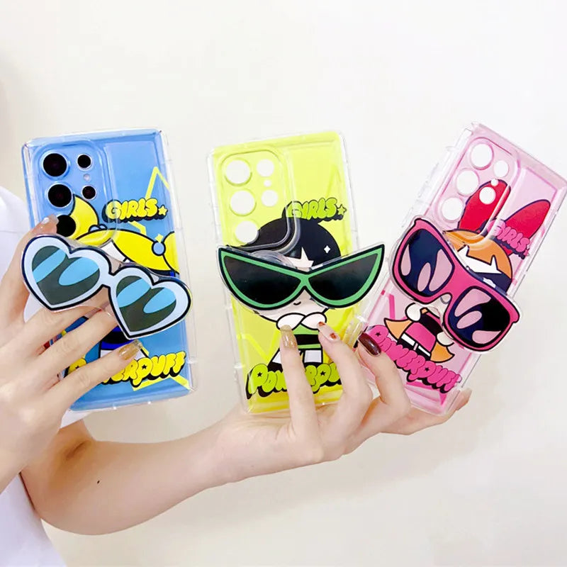 Powerpuff Sunnies Squad Cover For Samsung S24 Ultra.