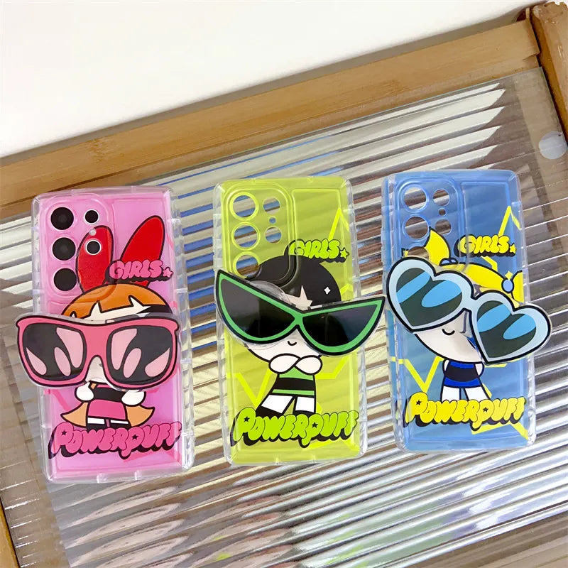 Powerpuff Sunnies Squad Cover For Samsung S24 Ultra.