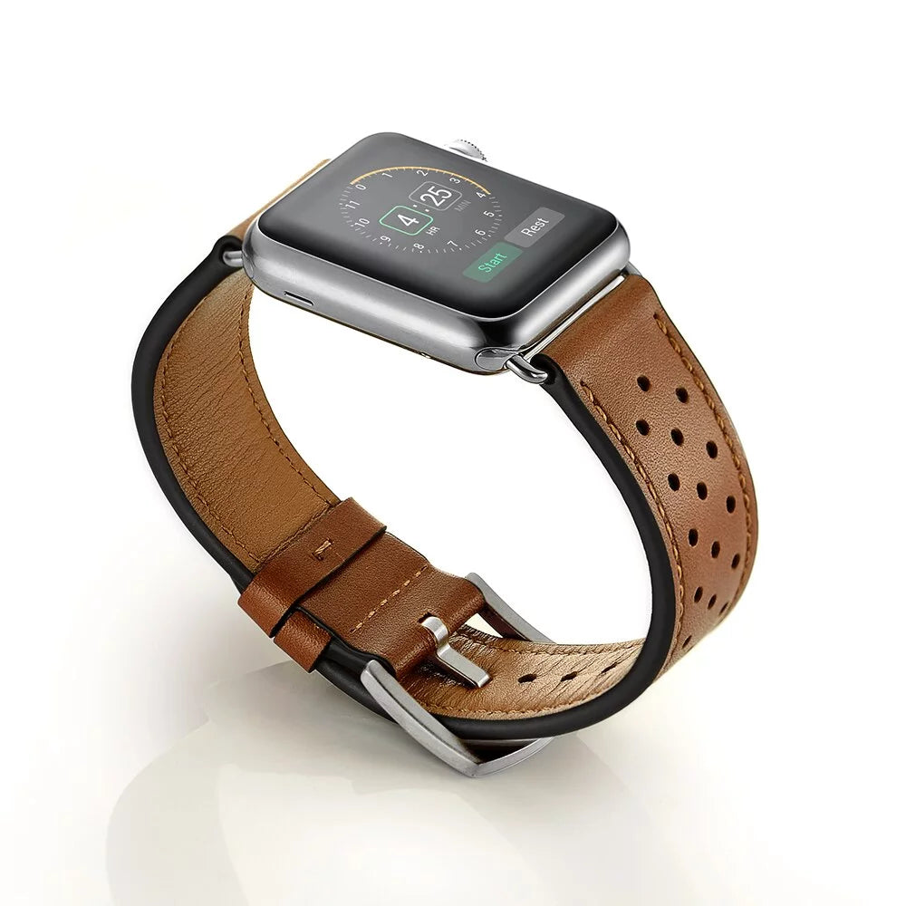 Artisan Leather Apple Watch Band - Handcrafted Premium Lederarmband.