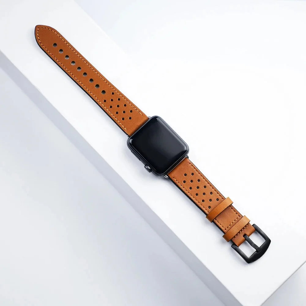 Artisan Leather Apple Watch Band - Handcrafted Premium Lederarmband.