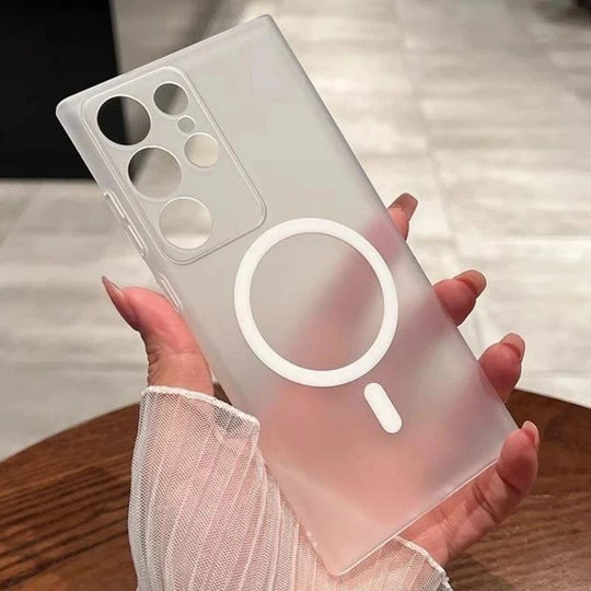 Samsung transparent MagSafe back cover slim protective design