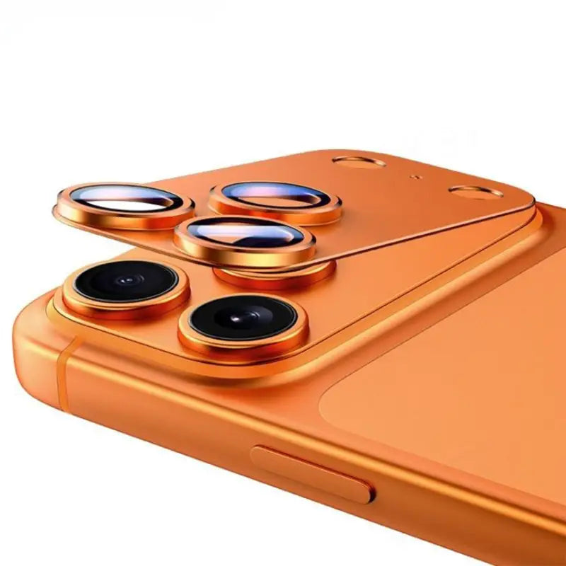 Metal camera lens protector with premium shield design