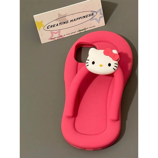 Cute Hello Kitty Phone Case- Easy Holder selfie Case.