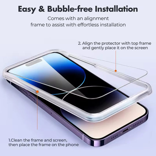 Premium 9H Tempered Glass Screen Protector for iPhone 14 Pro Max.