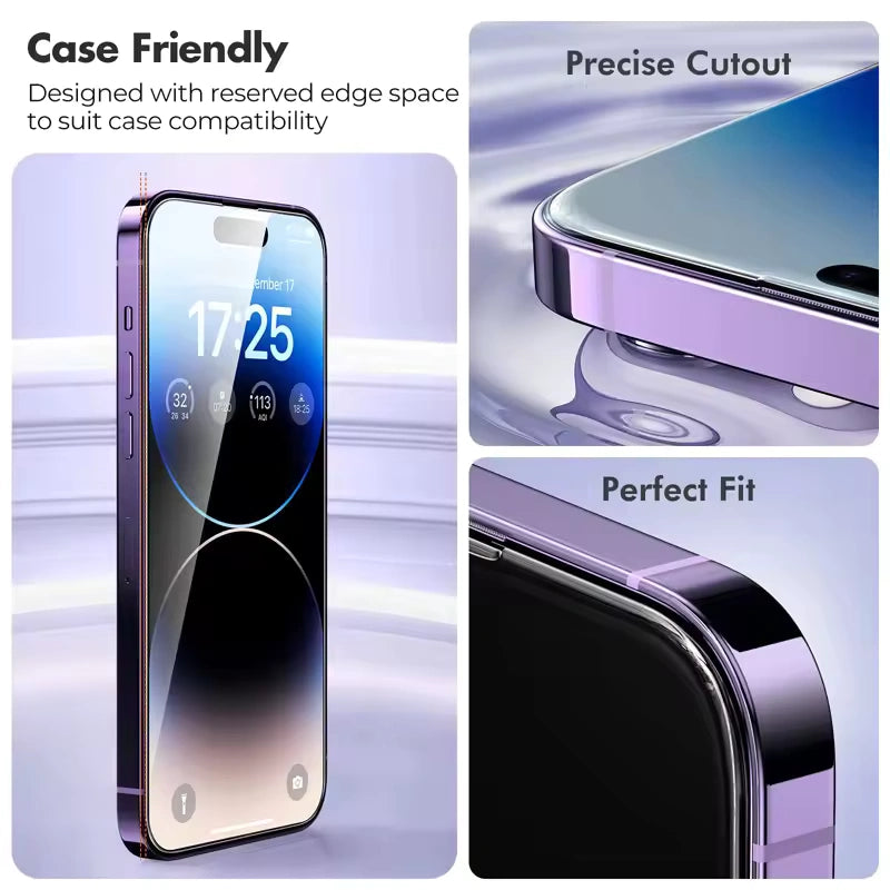 Premium 9H Tempered Glass Screen Protector for iPhone 14 Pro Max.