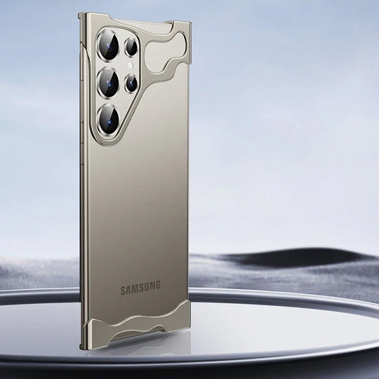 Samsung S24 Ultra Titanium Frame Luxury Bumper Case.