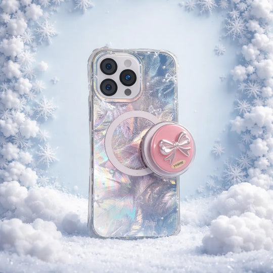 Crystal Feather Bow Grip Case
