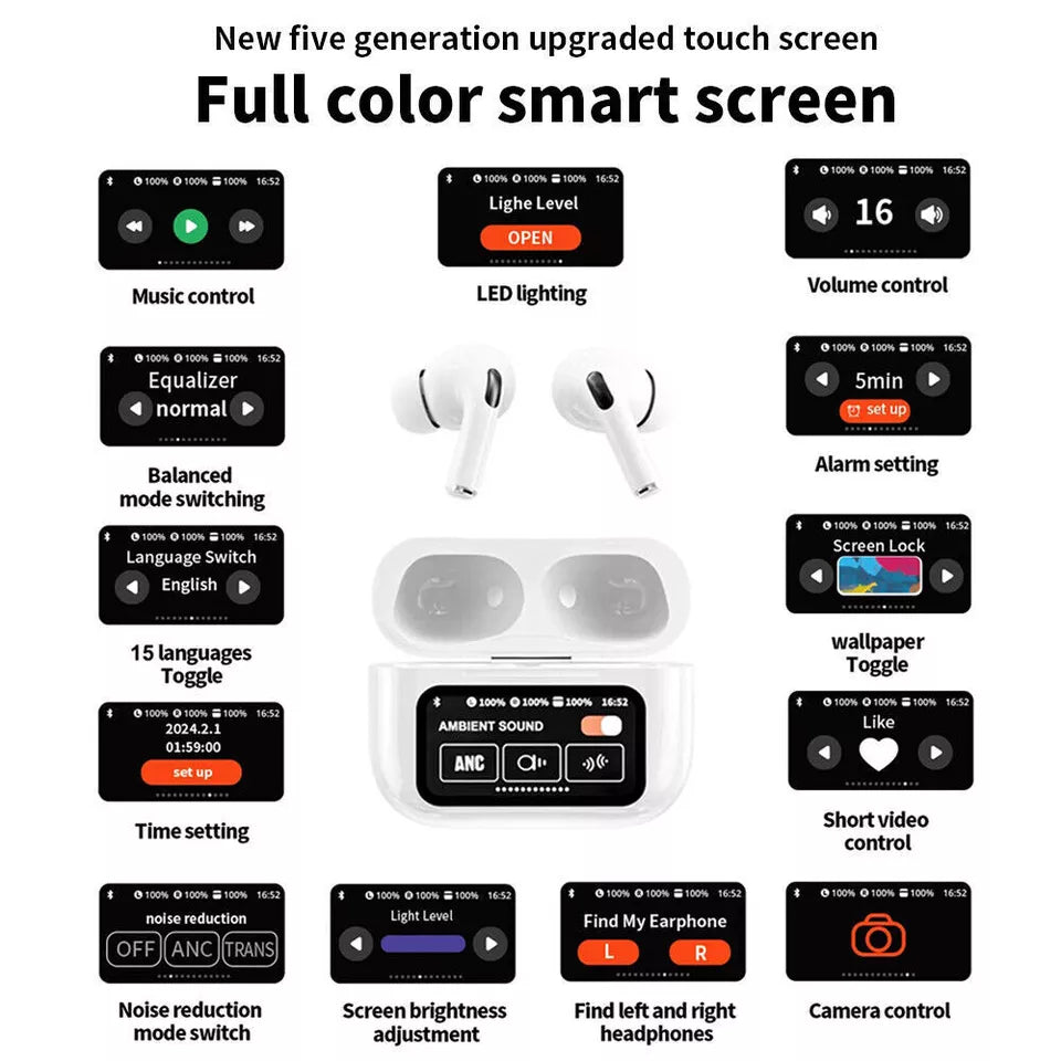 Ultimate Sound Experience: AirPods Pro 2 With Display, ANC & ENC.