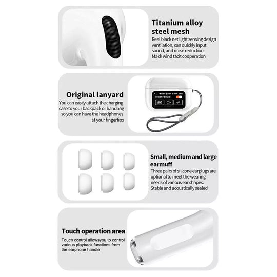 Ultimate Sound Experience: AirPods Pro 2 With Display, ANC & ENC.