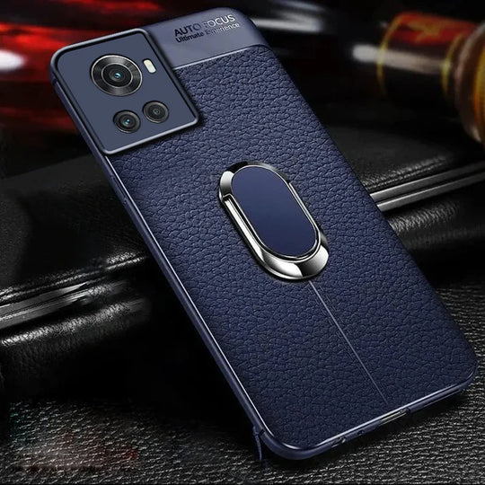 OnePlus Urban Leather Case with Secure Ring Holder.