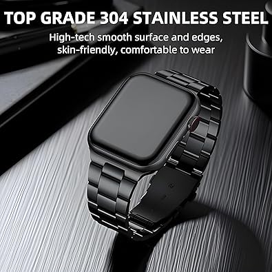 Premium Stainless Steel Band for Apple Watch – Elegant, Durable, and Adjustable.