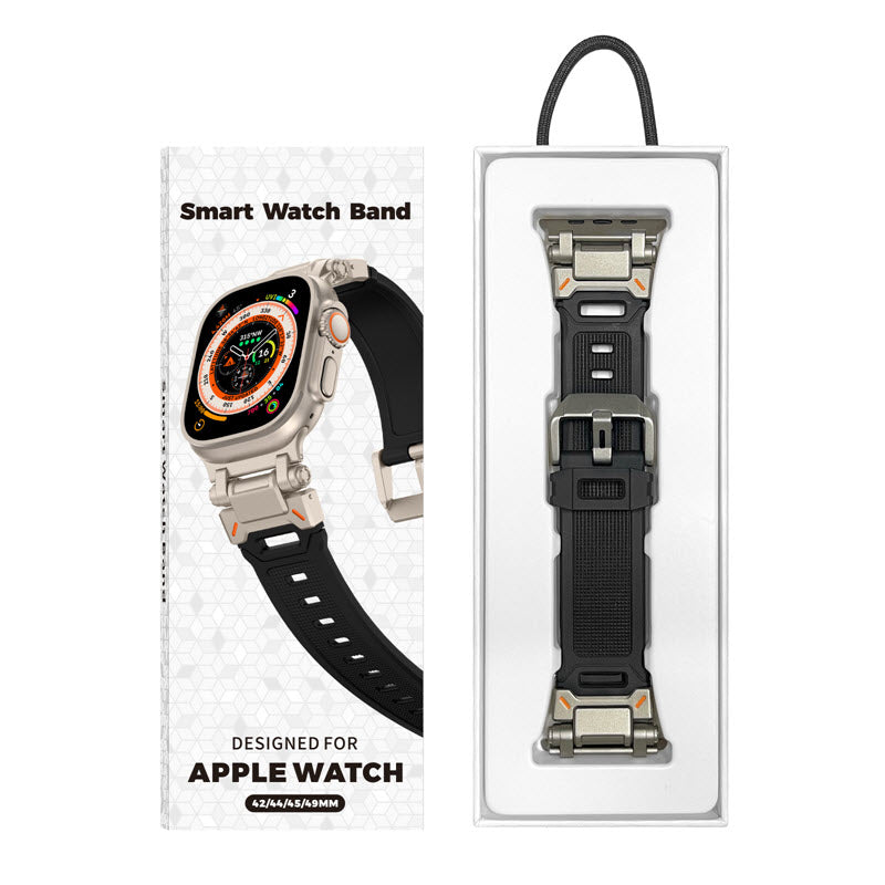 Rubber Ultra Interlock Apple Watch Strap ( 49, 45, 44, 42 ) MM