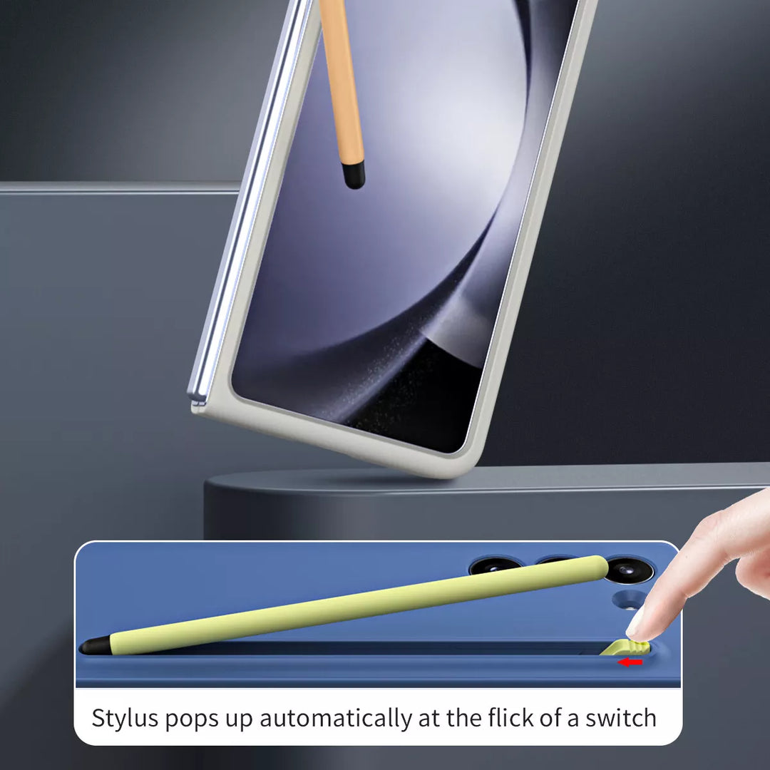 SAMSUNG GALAXY Z FOLD CASE: Ⓢ Pen With Built-in Front Glass.