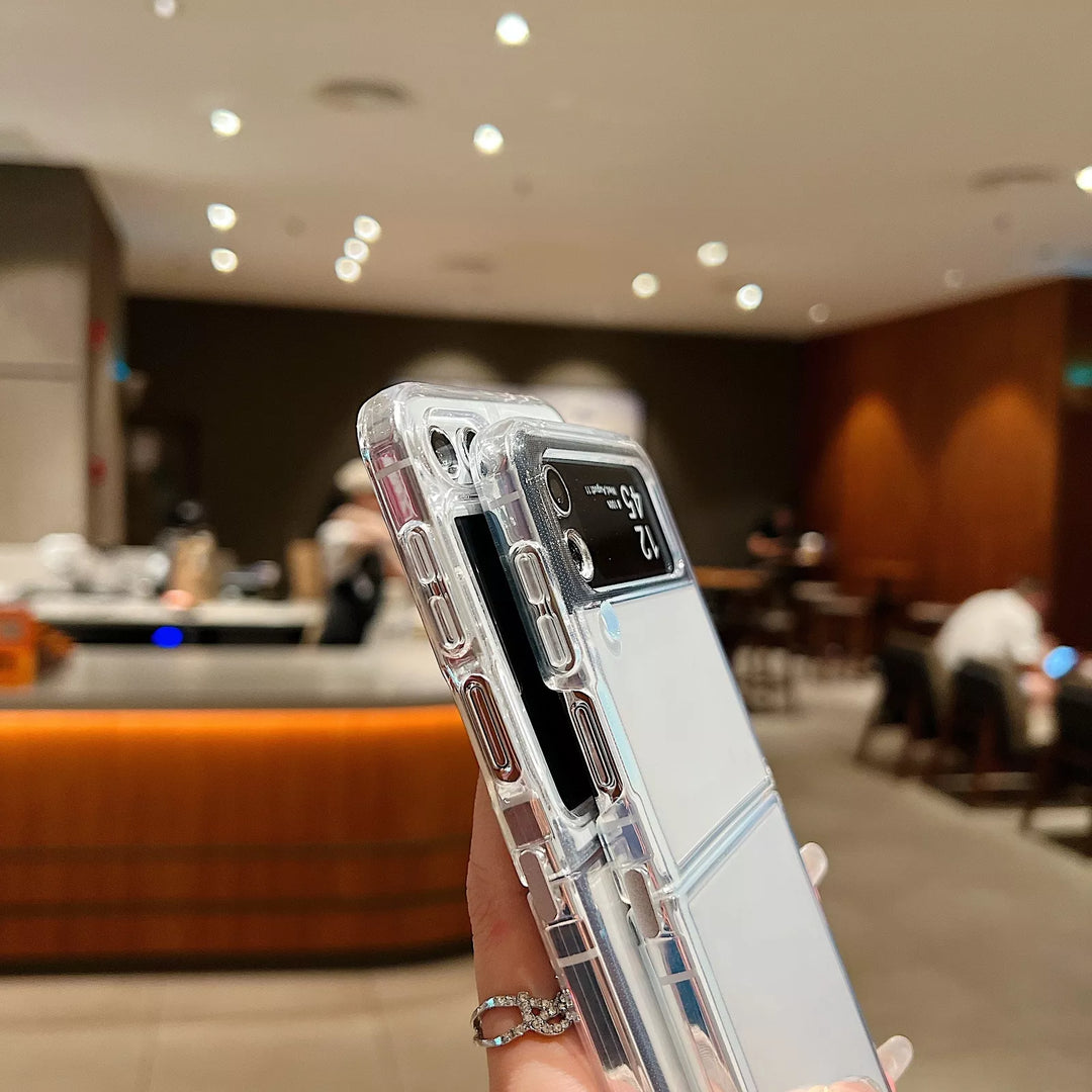 Ultra Slim Galaxy Z Flip 6 Clear Fusion Magnetic Case. (Never Yellow)