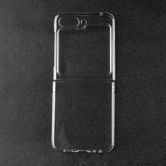 Premium Galaxy Z Flip Magnetic Clear Fusion Case (✅Anti Yellow).