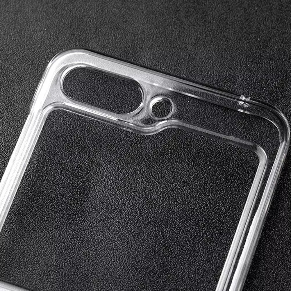 Premium Galaxy Z Flip Magnetic Clear Fusion Case (✅Anti Yellow).