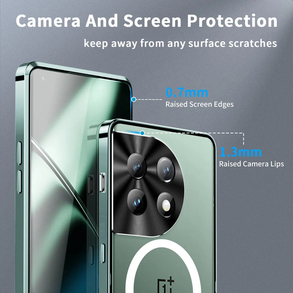 Luxe Guard Ultra Thin Metal Frame Case for OnePlus. *PREMIUM*