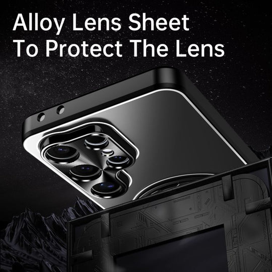 Stylish frosted protective case with metal finish