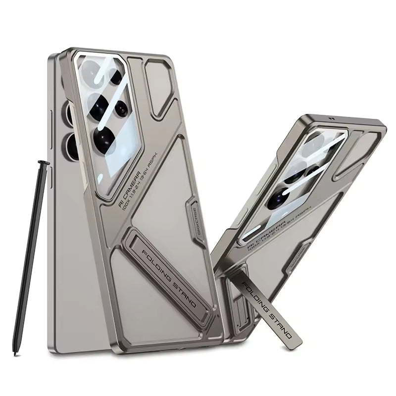 Cosmos Joy Magnetic Stand Cover for Galaxy S26 Ultra titanium