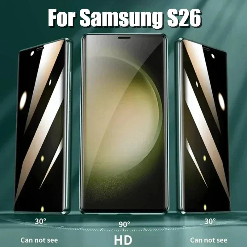 Samsung Galaxy S26 Ultra anti-spy dual magnetic glass case 360 protection