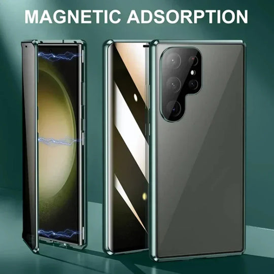 Samsung S26 Ultra magnetic glass case with built-in camera lens protector