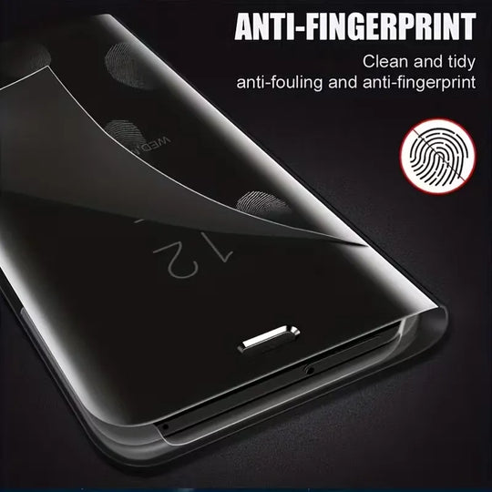 iPhone Smart IC flip case Cosmos Joy with auto lock unlock function