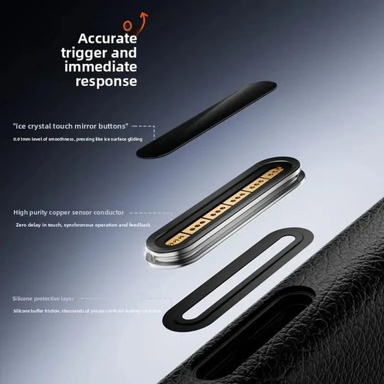 smart magnetic leather back cover with strong drop defense