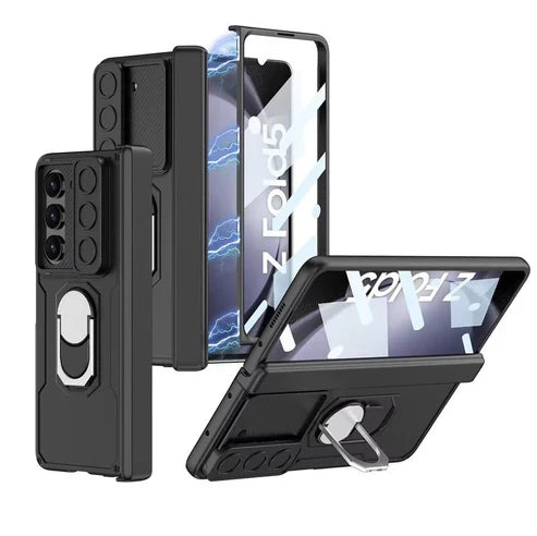 Samsung Galaxy Z Fold Rugged Protective Case with Ring Holder.