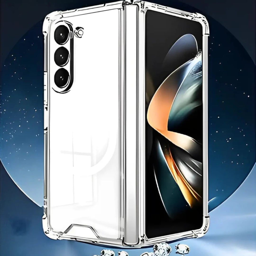 Galaxy Z Fold 6 Crystal Armor TPU MagSafe Case – Ultimate Anti-Knock Protection.