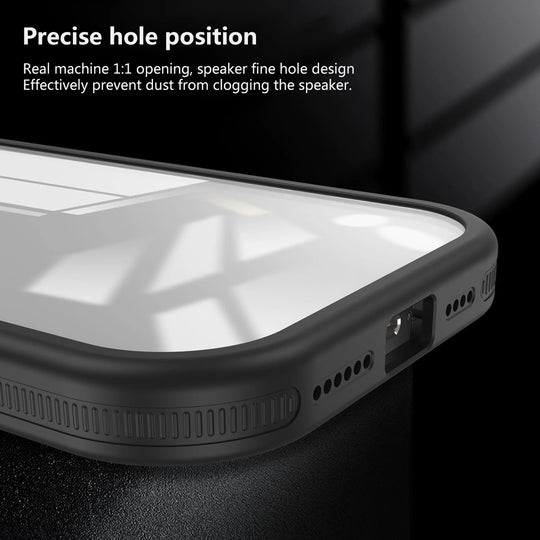 Acrylic Flip Round Lens Holder Case for iPhone.