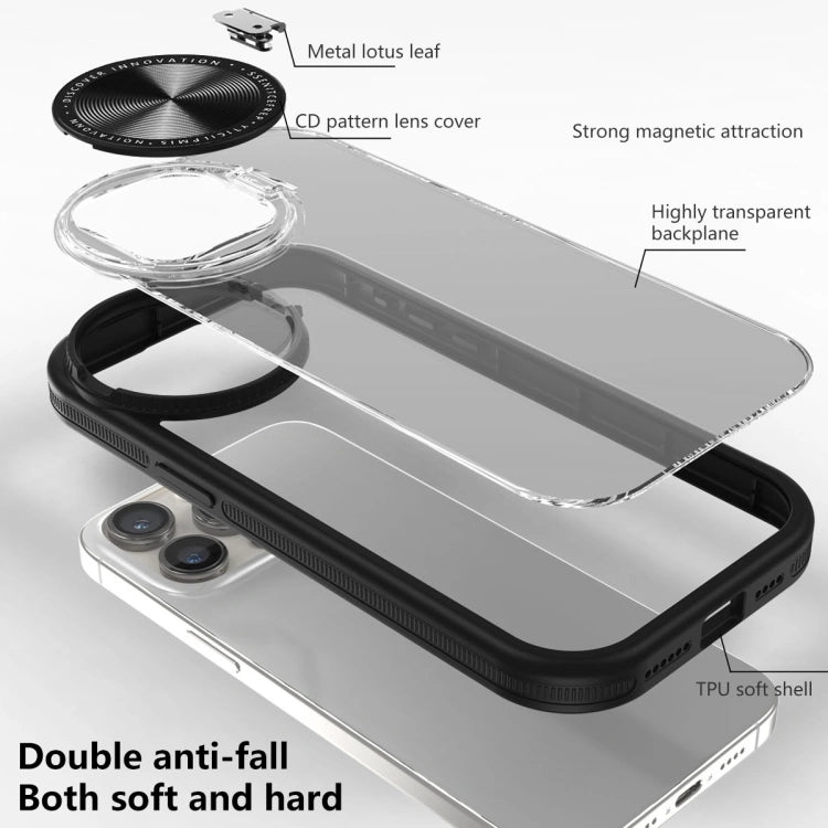 Acrylic Flip Round Lens Holder Case for iPhone.