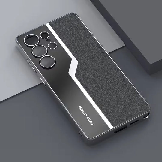 Luxury Electroplated Quilted Leather Mobile Case